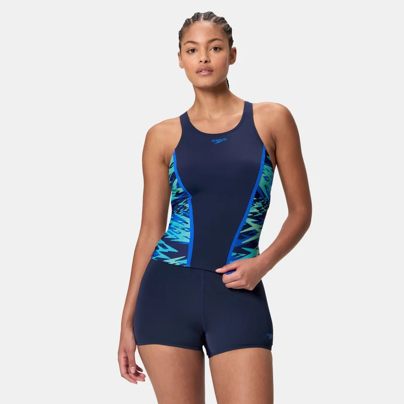 speedo Women's Hyperboom Splice Tankini Swimming Set